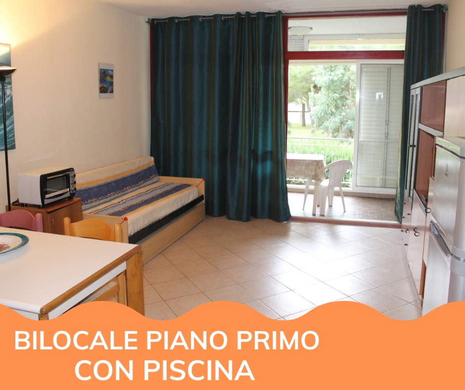 Marina di Bibbona Bilocale piano primo con piscina